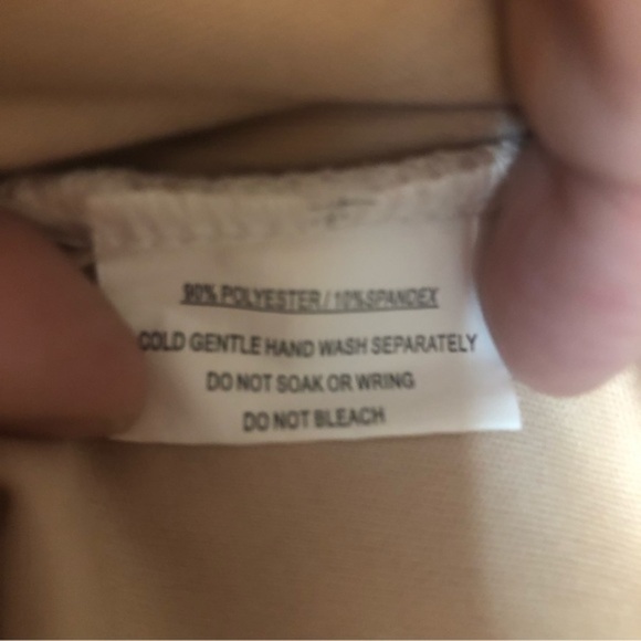 Angel Biba Lace mini dress partially lined 12 cream tan - Picture 6 of 7